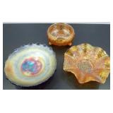 * Three Old Carnival Bowls - All in Excellent * Three Old Carnival Bowls - All in Excellent