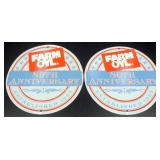 Two Farm Oyl Metal Signs - Newer, Excellent Two Farm Oyl Metal Signs - Newer, Excellent