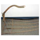 ** Antique Grain Cradle Scythe