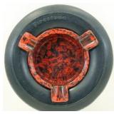 Firestone Tire Ashtray - Bakelite Insert, Nice Firestone Tire Ashtray - Bakelite Insert, Nice