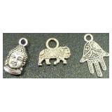Hamsa, Elephant, Buddha Charms Hamsa, Elephant, Buddha Charms