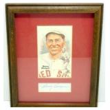 Framed Harry Hooper/Perez Card with Autograph -