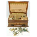 * Box of Vintage Costume Jewelry