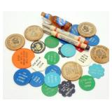 Vintage Plastic Beer Chips, Opener, Pencils Vintage Plastic Beer Chips, Opener, Pencils