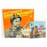 Vintage Davy Crockett 33 1/3 Record Book and LP