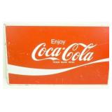 Antique Metal Coca-Cola Sign - 20" x 12" Antique Metal Coca-Cola Sign - 20" x 12"
