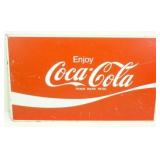 Antique Metal Coca-Cola Sign - 20" x 12"