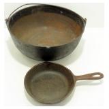 * No. 3 Cast Iron Fry Pan 6 5/8" plus Cast Iron * No. 3 Cast Iron Fry Pan 6 5/8" plus Cast Iron