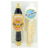 2 Tap Handles - New Castle Brown Ale & Blue Moon