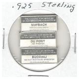 3 pc. Set of .925 Sterling Silver Classic Car 3 pc. Set of .925 Sterling Silver Classic Car