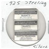 3 pc. Set of .925 Sterling Silver Classic Car 3 pc. Set of .925 Sterling Silver Classic Car