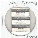 3 pc. Set of .925 Sterling Silver Classic Car 3 pc. Set of .925 Sterling Silver Classic Car