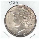 1924 Peace Silver Dollar