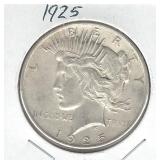 1925 Peace Silver Dollar