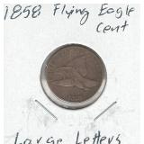 1858 Flying Eagle Cent - Large Letters 1858 Flying Eagle Cent - Large Letters