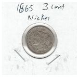 1865 Three Cent Nickel