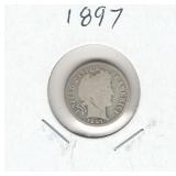 1897 U.S. Silver Barber Dime