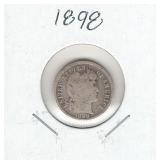 1898 U.S. Silver Barber Dime