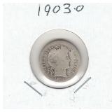 1903-O U.S. Silver Barber Dime