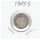 1905-S U.S. Silver Barber Dime