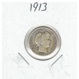 1913 U.S. Silver Barber Dime 1913 U.S. Silver Barber Dime