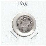 1916 Mercury Silver Dime 1916 Mercury Silver Dime