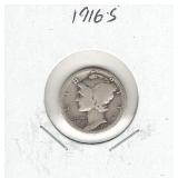 1916-S Mercury Silver Dime 1916-S Mercury Silver Dime