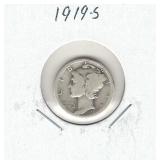 1919-S Mercury Silver Dime 1919-S Mercury Silver Dime