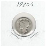 1920-S Mercury Silver Dime