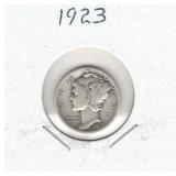 1923 Mercury Silver Dime