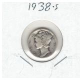 1938-S Mercury Silver Dime