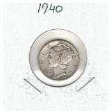 1940 Mercury Silver Dime 1940 Mercury Silver Dime