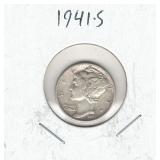 1941-S Mercury Silver Dime