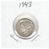 1943 Mercury Silver Dime