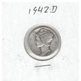 1942-D Mercury Silver Dime 1942-D Mercury Silver Dime