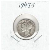 1943-S Mercury Silver Dime