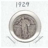 1929 Standing Liberty Silver Quarter