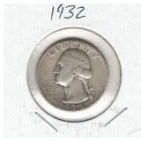 1932 Washington Silver Quarter 1932 Washington Silver Quarter