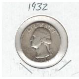 1932 Washington Silver Quarter