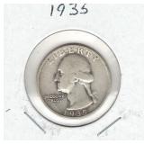 1935 Washington Silver Quarter 1935 Washington Silver Quarter