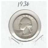 1936 Washington Silver Quarter 1936 Washington Silver Quarter