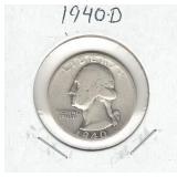 1940-D Washington Silver Quarter 1940-D Washington Silver Quarter