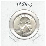 1954-D Washington Silver Quarter