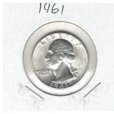 1961 Washington Silver Quarter 1961 Washington Silver Quarter