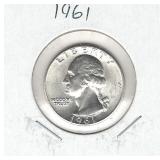 1961 Washington Silver Quarter