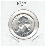 1963 Washington Silver Quarter 1963 Washington Silver Quarter
