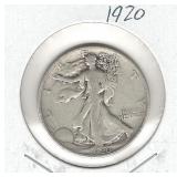 1920 Walking Liberty Silver Half Dollar 1920 Walking Liberty Silver Half Dollar