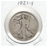 1921-S Walking Liberty Silver Half Dollar