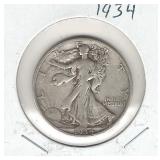 1934 Walking Liberty Silver Half Dollar 1934 Walking Liberty Silver Half Dollar