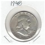 1948 Franklin Silver Half Dollar 1948 Franklin Silver Half Dollar